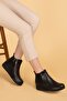 Women's Black Genuine Leather Anatomical Sole Boots