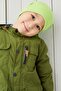 Boy's Neck Collar Pistachio Green Rope Detailed Beret Set - 4