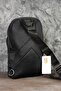 Cross Back Shoulder Chest Imperteks Waterproof Strap Unisex Yellow Striped Black Bag 4926 - 4