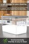 4 Mega Size Detergent Storage Box - Bathroom Tablet Powder Detergent Box with Label 5.3 Liter Transparent - 2