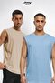 Campaign Set of 2 Men's Training Athlete Oversize Sleeveless T-Shirt