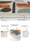 Pastel Colored Leaf Patterned Special Design 2-Piece Non-Slip Base Bathroom & Kitchen Mat Set - 4