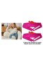 Warm Water Bag 2 Pcs, Belt and Shaped Plush Pink Thermoform for Waist and Shoulder 1500ml 160X22Cm
