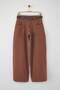 Special Collection Brown Belted Stitching Detail Low Waist Loose Baggy Jeans Twoaw26Je00020 - 5