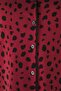 Bordo Kalpli Gömlek Yaka Örme Pijama Takımı TBBAW23AI00015 - 5