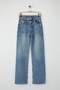 Mavi Yüksek Bel Paçası Kesikli Az Esnek Wide Leg/Geniş Paça Jeans TWOAW26JE00081 - 6