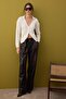 Ecru Wool Basic Polo Neck Knitwear Cardigan |   Twoaw26Hi00084 ​​ - 2