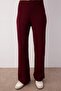 Bordo Geniş Kalıp Basic Fittilli Triko Alt-Üst Takım TWOSS20AU0084 - 3