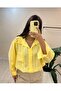 Women's Self Patterned Transparent Oversize Pocket Detailed Modal Shirt 75 cm