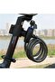 Steel Lock with Key Bicycle Motorcycle Security Lock Baby Stroller - 7