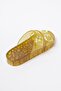 Summer Women's Jelly Transparent Gold Glitter Flat Slippers-Mstb165-Sas - 6