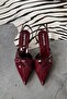 Women's Burgundy Patent Leather Stiletto - 3
