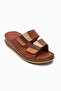 Genuine Leather Kassid Brown, Bitter Brown Comfort Women's Slippers