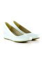 Maya White Round Toe Wedge Heeled Casual Shoes - 4