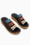 Genuine Leather Joelle Black Comfort Laser Cut Women's Slippers - 2