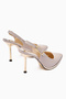 Maren Beige Buckle Thin Heeled Women's Shoes - 8