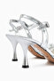 Wilma Silver Stone Heeled Women's Shoes - 8