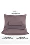 100% Natural Cotton 4 Layer Muslin Luxury Double Pique Set Dark Lilac 200X230Cm - 5