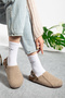 Women's Cork Sole Eva Winter Closed Front Felt Sabo Outdoor Daily Casual Home Sandals Flat Slippers - 2