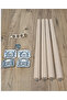 41 cm Wooden Leg (Conical) Table Leg, Coffee Table Leg, Chair Leg (4 Iron Fittings) - 2