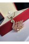 Women's Steel Necklace - Swan Model with Zircon Stone, Gift for Lover, Spouse - 6