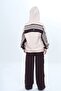 Unisex Hooded Snapback 100% Cotton Tracksuit Set – Comfortable and Stylish Design-302 - 5