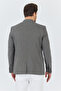 Zenova Men's Black-Grey Textured Polyviscon Fabric Slim Fit Slim Fit Sports Blazer Jacket - 7