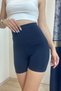 Stretchy High Waist Lycra Mini Yoga Shorts Leggings - 4