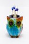 Ceramic Colorful Evil Eye Beaded Cute Owl Figured Toothpick Holder, Gift Toothpick Holder - 7