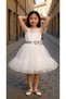 I&K Shimarik Ki̇ds Girls' Evening Dress with Pul Palette Detail on the Front - 3