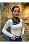 باندانا وشاح بنمط الفهد 70x70 سم - 4