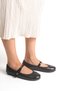 Women's Ballerinas Black Azur Snap Fastener Lightweight Orthopedic Sole Comfortable Stylish Women's Ballerinas - 4