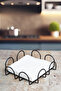 Black Metal Stainless Napkin Holder Napkin Organizer