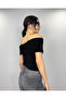 Women's Black Madonna Collar Accessory Gathered Sandy Blouse - 7