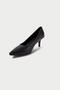 Genuine Leather Mbhrnd976-S Women's Thin 6 cm Heels Black Stiletto & Heels Shoes - 4