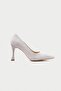 Genuine Leather Mb970-Gr Women's Thin 9 cm Heels Gray Suede Stiletto & Heels Shoes - 3