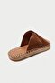 Mubiano Genuine Leather Collection Women's Slippers Tan -Mcsvt23T007-Tb - 3