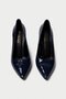 Genuine Leather Mb972-Lcv Women's Thin 9 cm Heels Patent Leather Navy Blue Stiletto & Heels Shoes - 4