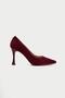 Genuine Leather Mb970-Brd Women's Thin 9 cm Heels Burgundy Suede Stiletto & Heels Shoes - 5