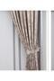 Milky Brown Istanbul Fund, Pattern New Season 1 / 3 Frequently Pleated Special Collection (Single Wing) Tulle, Curtain, - 2
