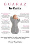 100% Organic Cotton Soft Textured Baby Swaddle - Zippered Sleeping Bag with Glove Cuffs 1.0 Tog - 3