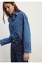 Alesta Classic Denim Dark Blue Vintage Jean Shirt Boyfriend1210780-87096 - 2