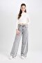 Loose Wide Leg High Waist Long Jean Washed Trousers D5596Ax24Wn - 4
