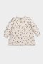 Baby Girl Floral Print Ruffle Long Sleeve Twill Dress