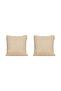 2-Pack of Cushion Cover Piped Decorative Bohemian Soft Sofa Backrests That Can Be Punched as a Gift Creamsquare