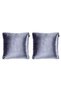 2-Piece Velvet Throw Pillow Cover Anthracite