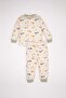 Baby Boy Pajamas Set Safari Pattern Long Sleeve Top Long Bottom D3556A524Wn - 5