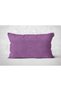 Single Velvet Textured Throw Pillow Cover Purple