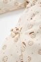 Baby Boy Newborn White Tied Patterned Long Sleeve Jumpsuit C4731A524Au - 3