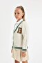 Girl's Knitwear V-Neck Button Closure School Cardigan C6926A824Au - 4
